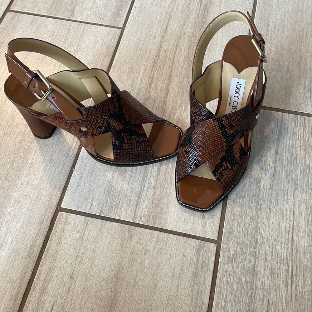 Jimmy Choo snakeskin sandal